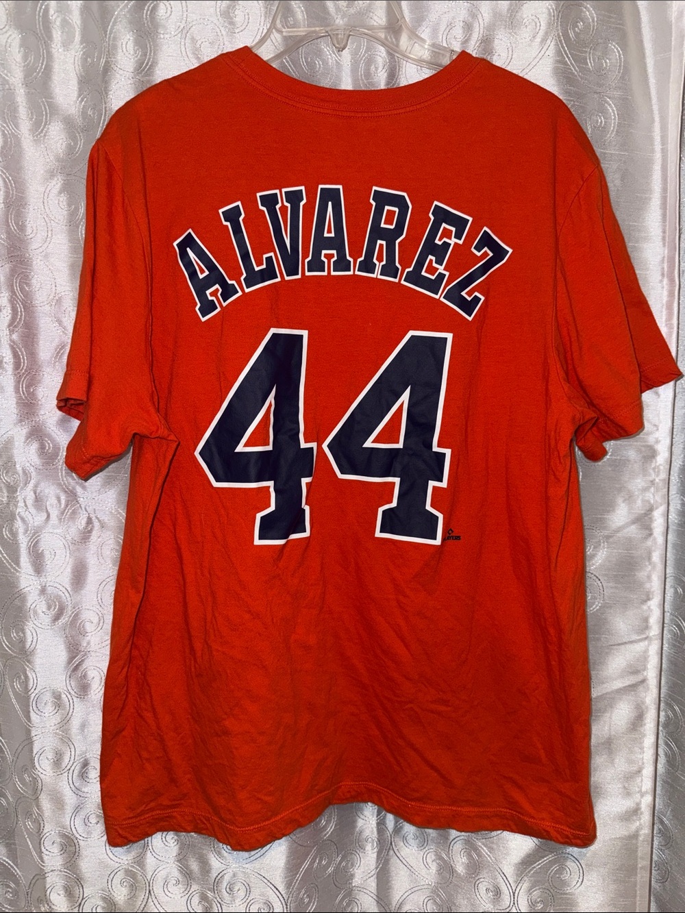 Nike Houston Astros Yordan Alvarez 44 Orange Men’s Jersey Tee Size Large 🔥 B3